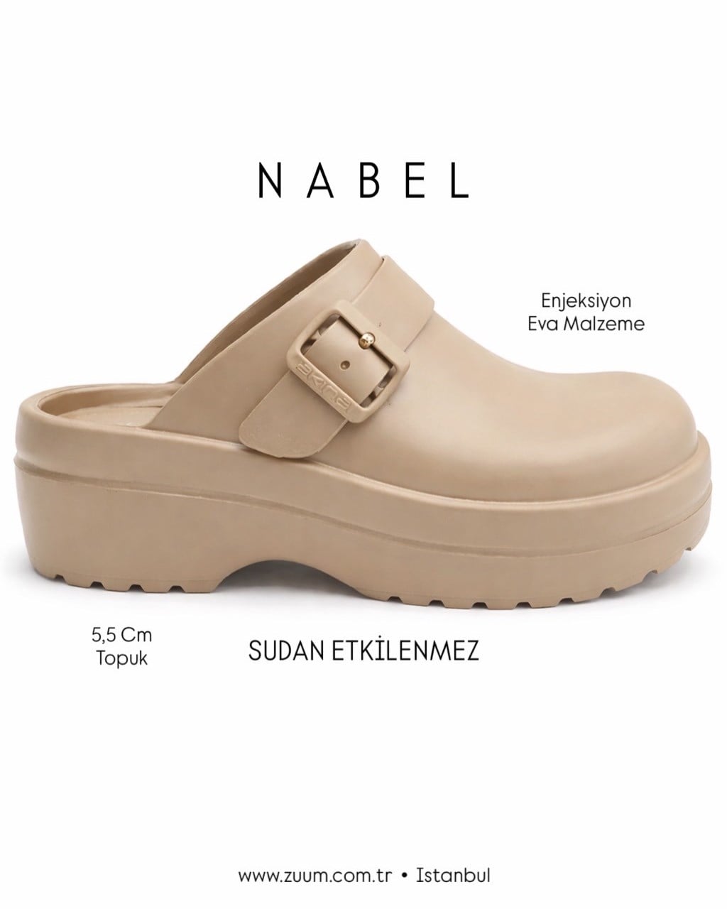 ZUUMSANDALET & TERLİKNabel Günlük Kadın Terlik - Bej