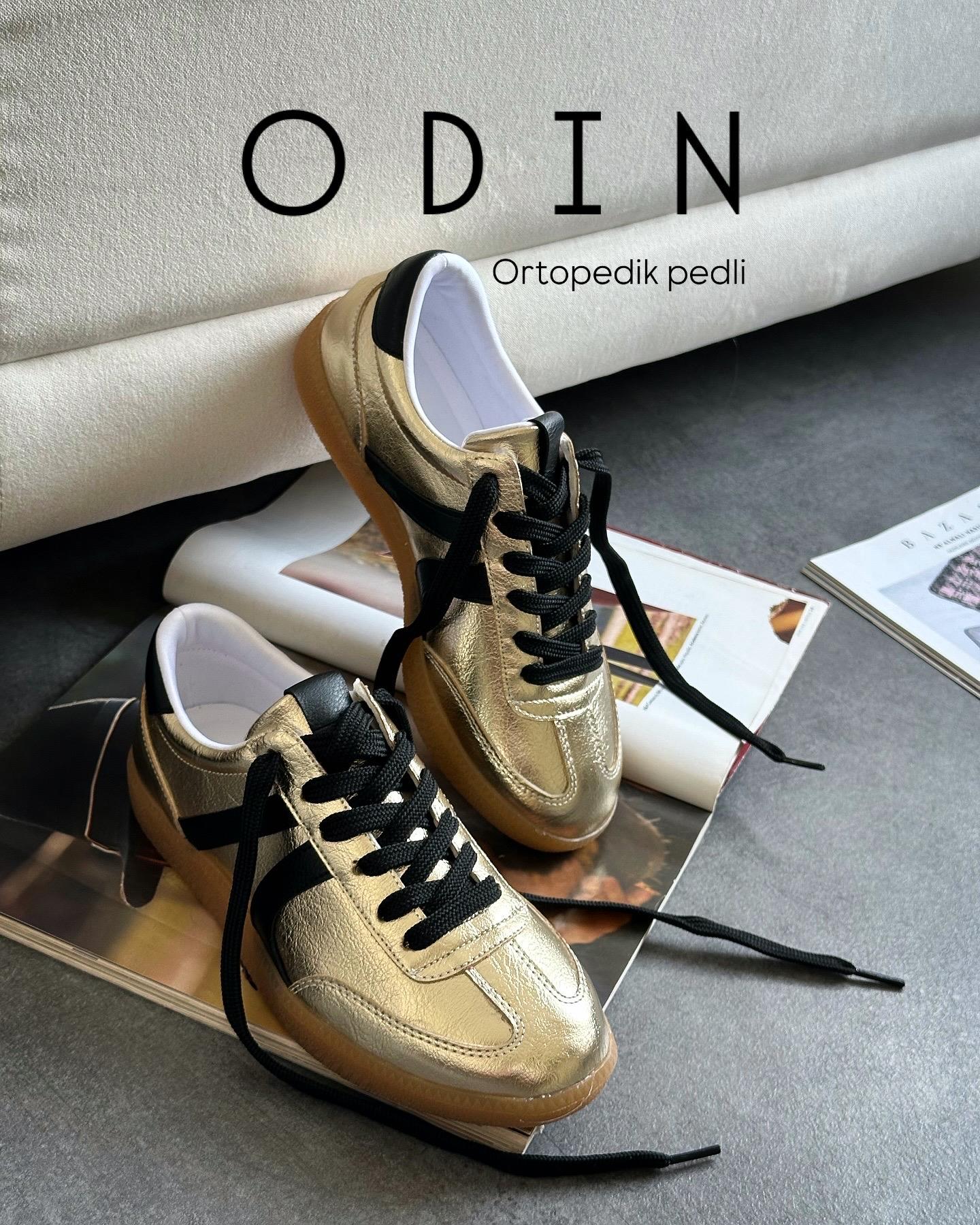 ZUUMSNEAKEROdin Kadın Sneaker - Altın & Siyah