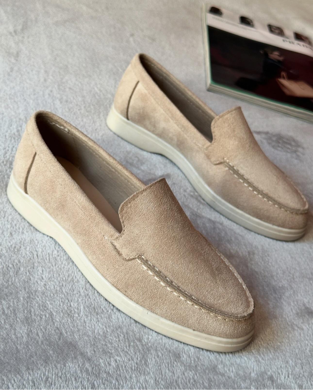 ZUUMMakosen & OxfordPiana Günlük Kadın Loafer - Bej Süet