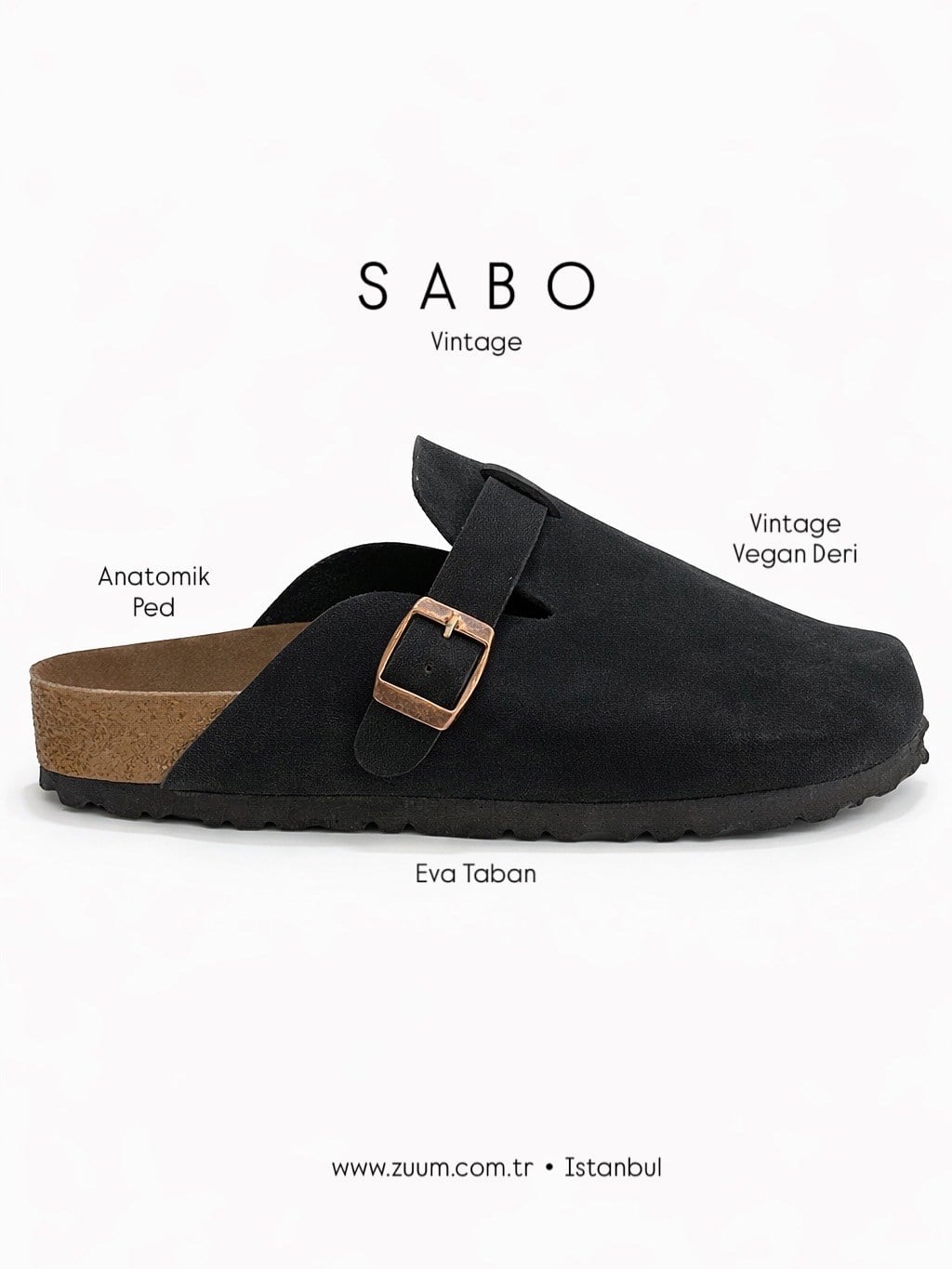 ZUUMSANDALET & TERLİKSabo Kadın Terlik - Siyah