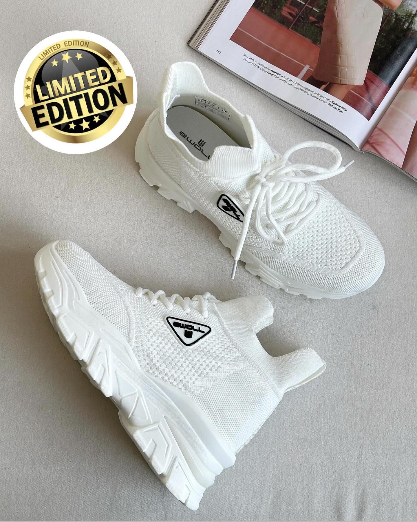 ZUUMSNEAKERSonne İçten Gizli Topuklu Kalın Taban Kadın Sneaker - Beyaz