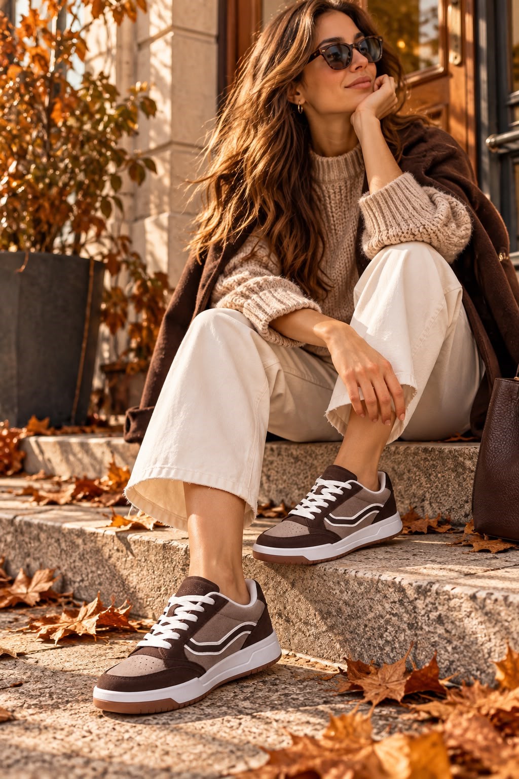 ZUUMSNEAKERStilo Kadın Sneaker - Kahve & Vizon