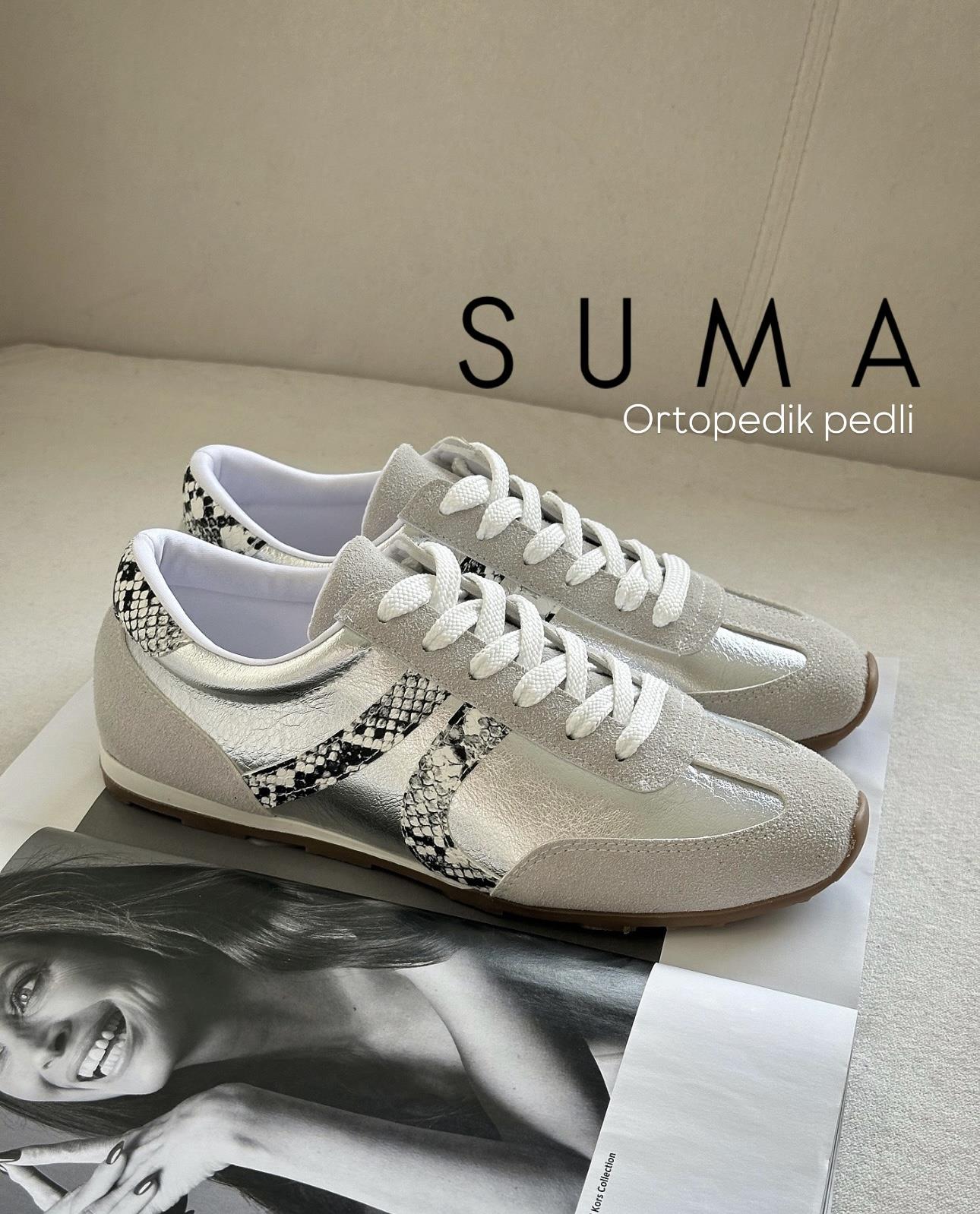 ZUUMSNEAKERSuma Kadın Sneaker - Taş & Gümüş