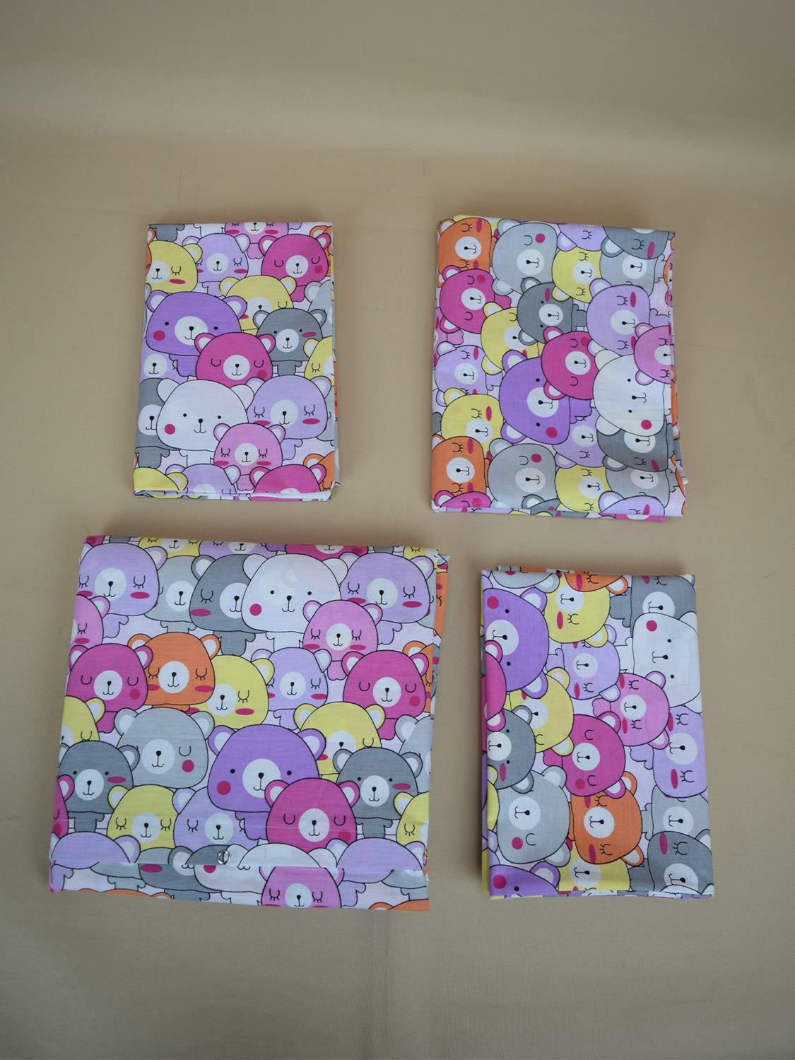 Ana Kuzusu Bebek Nevresim Takımı Ayıcık Desen  