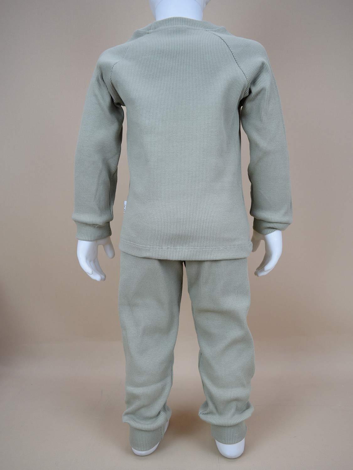 Ana Kuzusu Çocuk Özel Tasarım  Gökkuşağı Desen Çocuk Alt Üst Takım 