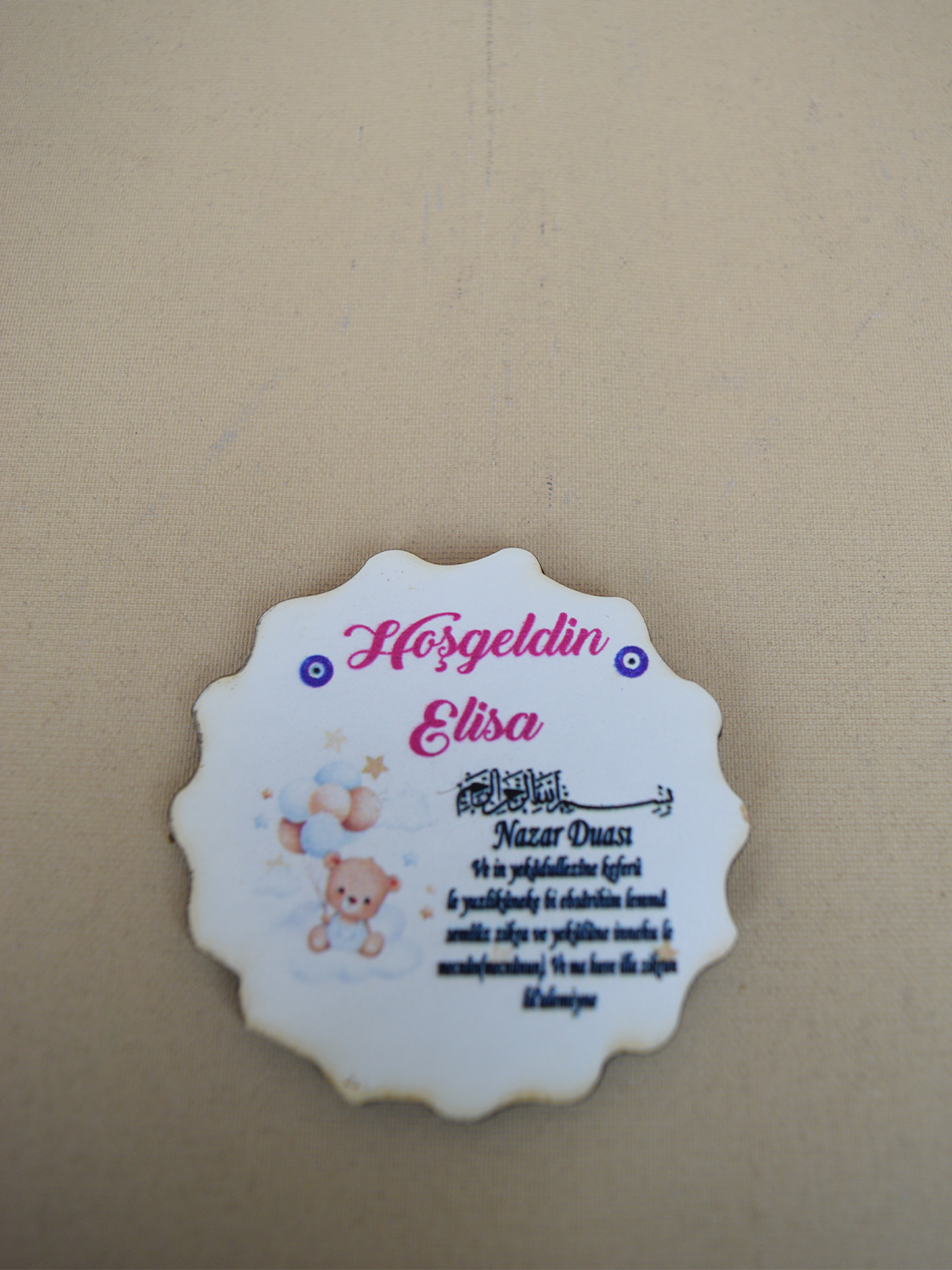 Ana Kuzusu İsme Özel 7 cm Ahşap Magnet 30 Adet 30MY27