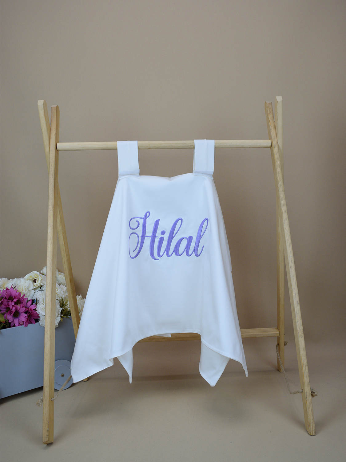 Ana Kuzusu İsme Özel Puset Örtüsü Nakışlı Özel İsim Desen   3ÖİD127