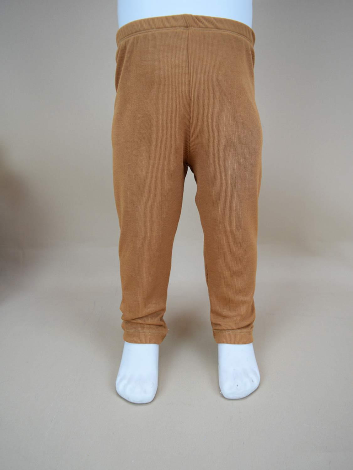 Ana Kuzusu Kız Çocuk  Kaş Korse Fitilli KahverengiTayt 