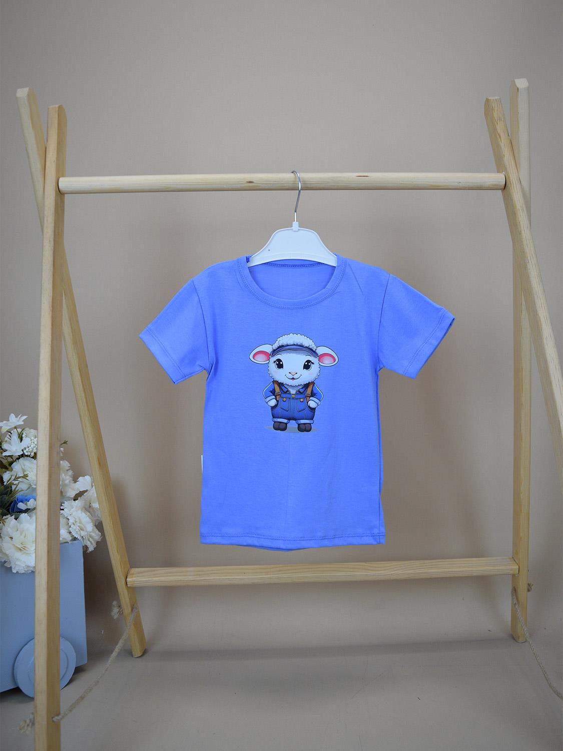 Ana Kuzusu Kuzu Desen Tasarım Baskılı Çocuk Tişörtü BÇTTD04