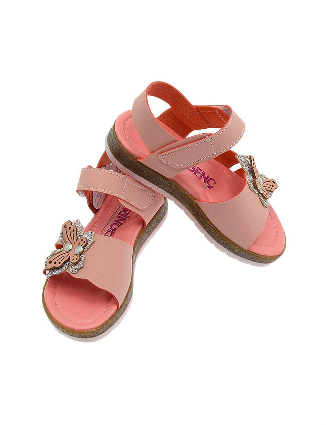 Şirin Bebe Kız Çocuk Tek Bantlı Ortopedik Sandalet