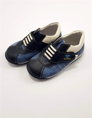 Şirin Bebe Erkek Bebek Kot Desenli Ortopedik Ayakkabı