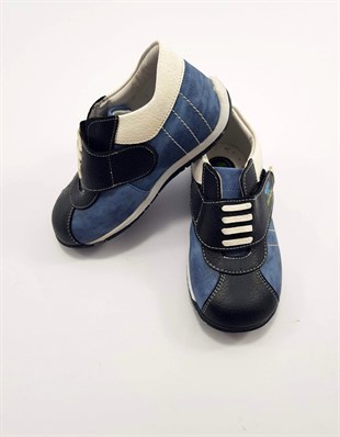 Şirin Bebe Erkek Bebek Kot Desenli Ortopedik Ayakkabı