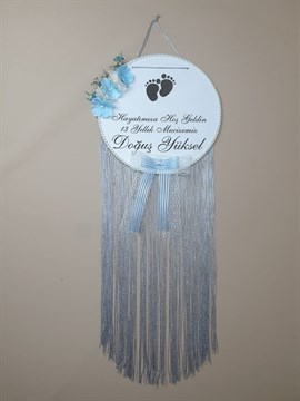 Ana Kuzusu İsme Özel Ahşap İşleme Kapı Süsü 1KSA02