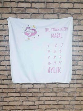 Ana Kuzusu İsme Özel Anı Battaniyesi Ayıcık 1BPA01