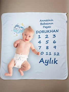 Ana Kuzusu İsme Özel Anı Battaniyesi Ayıcık 1BPA01