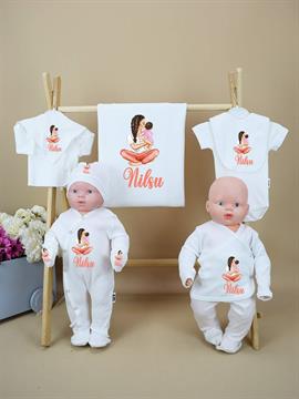 Ana Kuzusu İsme Özel Anne Bebek  Baskı  Hastane Çıkışı Özel Baskı 10ABB03