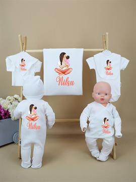 Ana Kuzusu İsme Özel Anne Bebek  Baskı  Hastane Çıkışı Özel Baskı 10ABB03