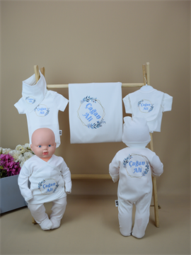 Ana Kuzusu İsme Özel  Geometrik   Baskı  Hastane Çıkışı Özel Baskı 10GOK09