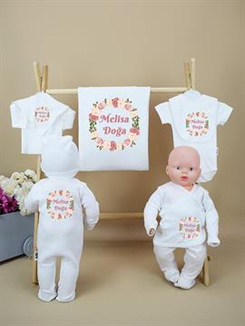 Ana Kuzusu İsme Özel Gül Çelenk Baskı  Hastane Çıkışı Özel Baskı 10GÇB17