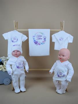 Ana Kuzusu İsme Özel  Hastane Çıkışı Çiçek Çelenk Baskı 10ÇÇB10