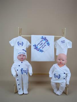 Ana Kuzusu İsme Özel Hastane Çıkışı Geometrik Desen  