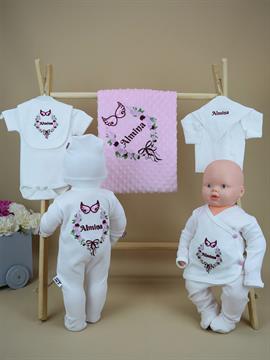 Ana Kuzusu İsme Özel Hastane Çıkışı Nohut Battaniye Kanat Çiçek Çelenk Kanat 10SFT71