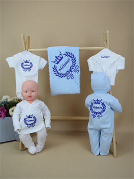 Ana Kuzusu İsme Özel Hastane Çıkışı Nohut Battaniye  Çelenk Taç 10SKTÇ26