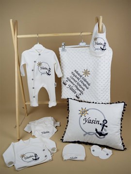 Ana Kuzusu İsme Özel Hastane Çıkışı Nohut  Battaniye Dümen Halat 10SCT24