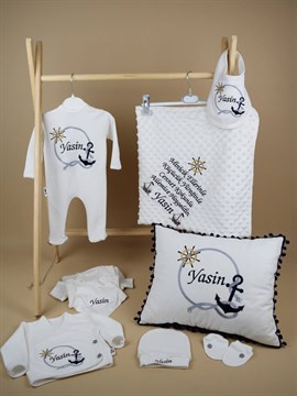 Ana Kuzusu İsme Özel Hastane Çıkışı Nohut  Battaniye Dümen Halat 10SCT24