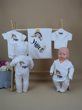 Ana Kuzusu İsme Özel Hastane Çıkışı Tavşan  Desen  10SHC021