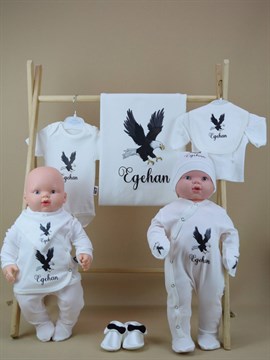 Ana Kuzusu İsme Özel Kartal Baskılı Hastane Çıkışı 10BCSK82