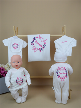 Ana Kuzusu İsme Özel Nakış Hastane Çıkışı Çelenk Çiçek 10SCP24