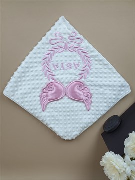 Ana Kuzusu İsme Özel Nohut Battaniye  Aplike Saten Kanat 1BNSK34