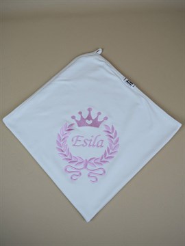 Ana Kuzusu İsme Özel Penye Battaniye Çelenk Taç 1BNT73