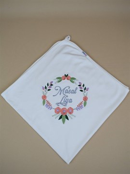 Ana Kuzusu İsme Özel Penye Battaniye Çelenk Çiçek 1BNCG88