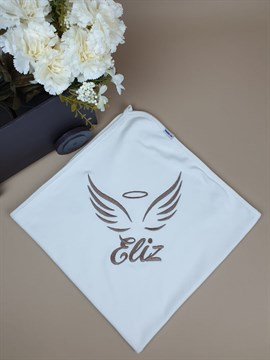 Ana Kuzusu İsme Özel Penye Battaniye Melek Kanadı 1BNK11