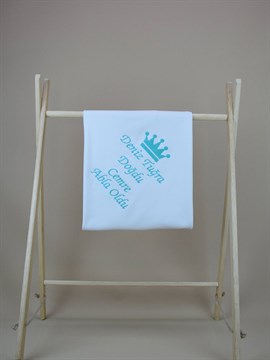 Ana Kuzusu İsme Özel Penye Battaniye Yazılı  1BPC34