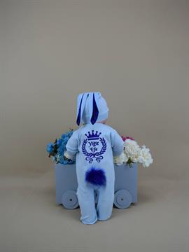 Ana Kuzusu İsme Özel Tulum Seti  Kral Taç Desen Çelenk  Nakışlı   3AD93