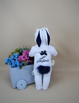 Ana Kuzusu İsme Özel Tulum Seti Uçak Desen  Nakışlı   3KLÇD96