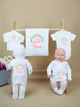 Ana Kuzusu İsme Özel unicornb Baskı  Hastane Çıkışı Özel Baskı 10UNC02