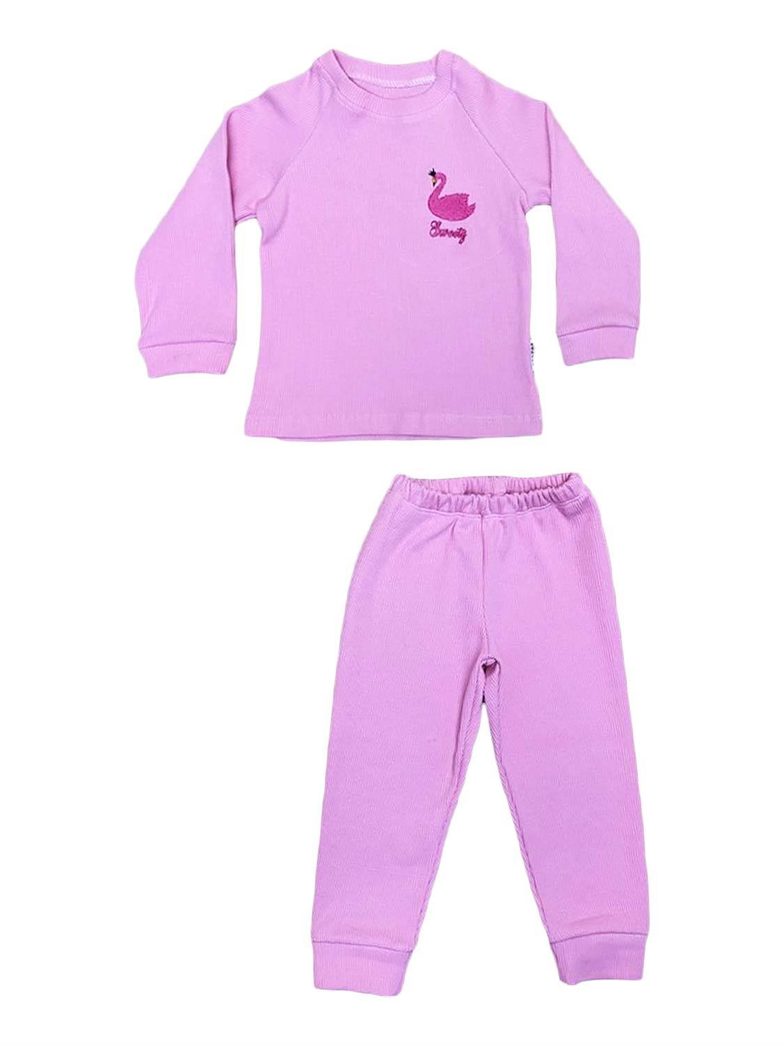 Ana Kuzusu Çocuk Özel tasarım Toz Pembe Çocuk Alt Üst Takım 