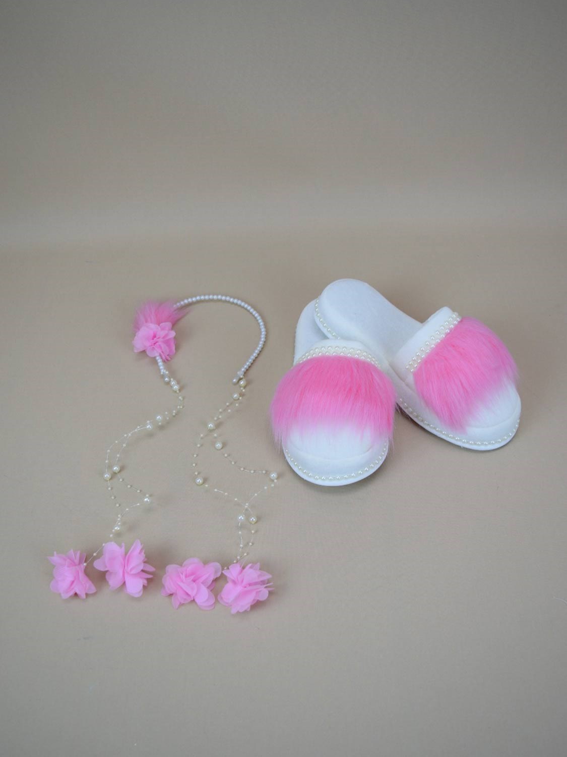 Ana Kuzusu Kadın Lohusa Lohusa Terlik  Seti PEMBE  39-40