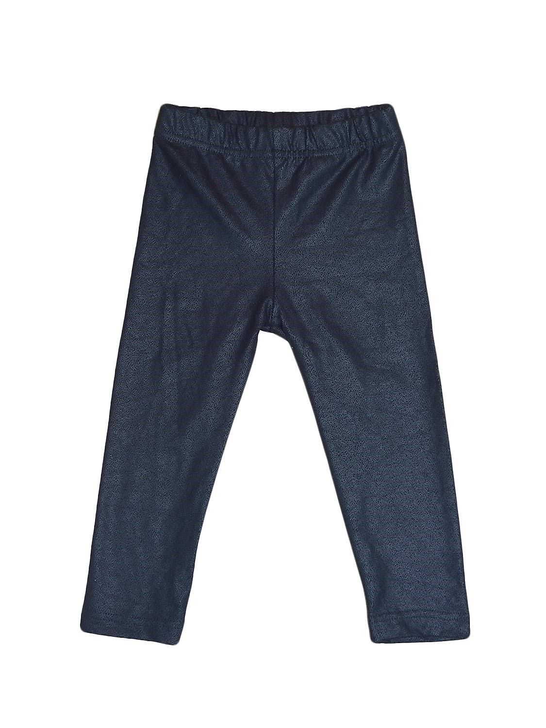 Ana Kuzusu Kız Çocuk Deri Dokulu Esnek Likralı Tayt