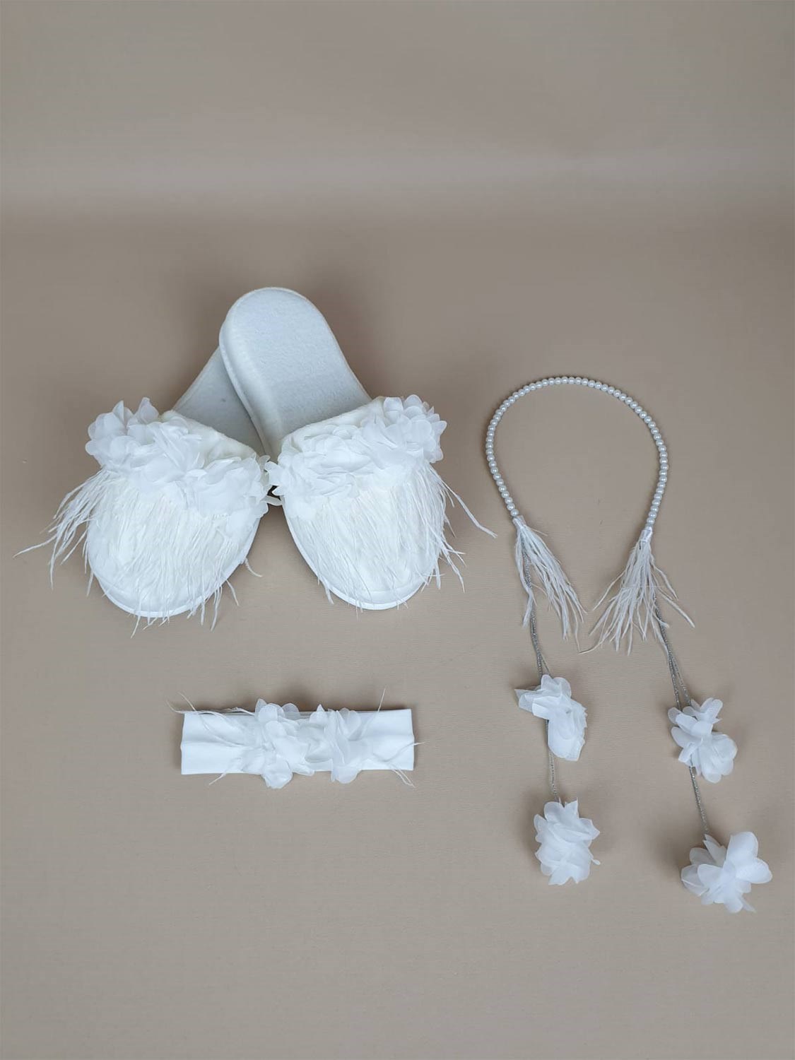 Ana Kuzusu Özel Tasarım Lohusa Taç Terlik Seti 1LTT80