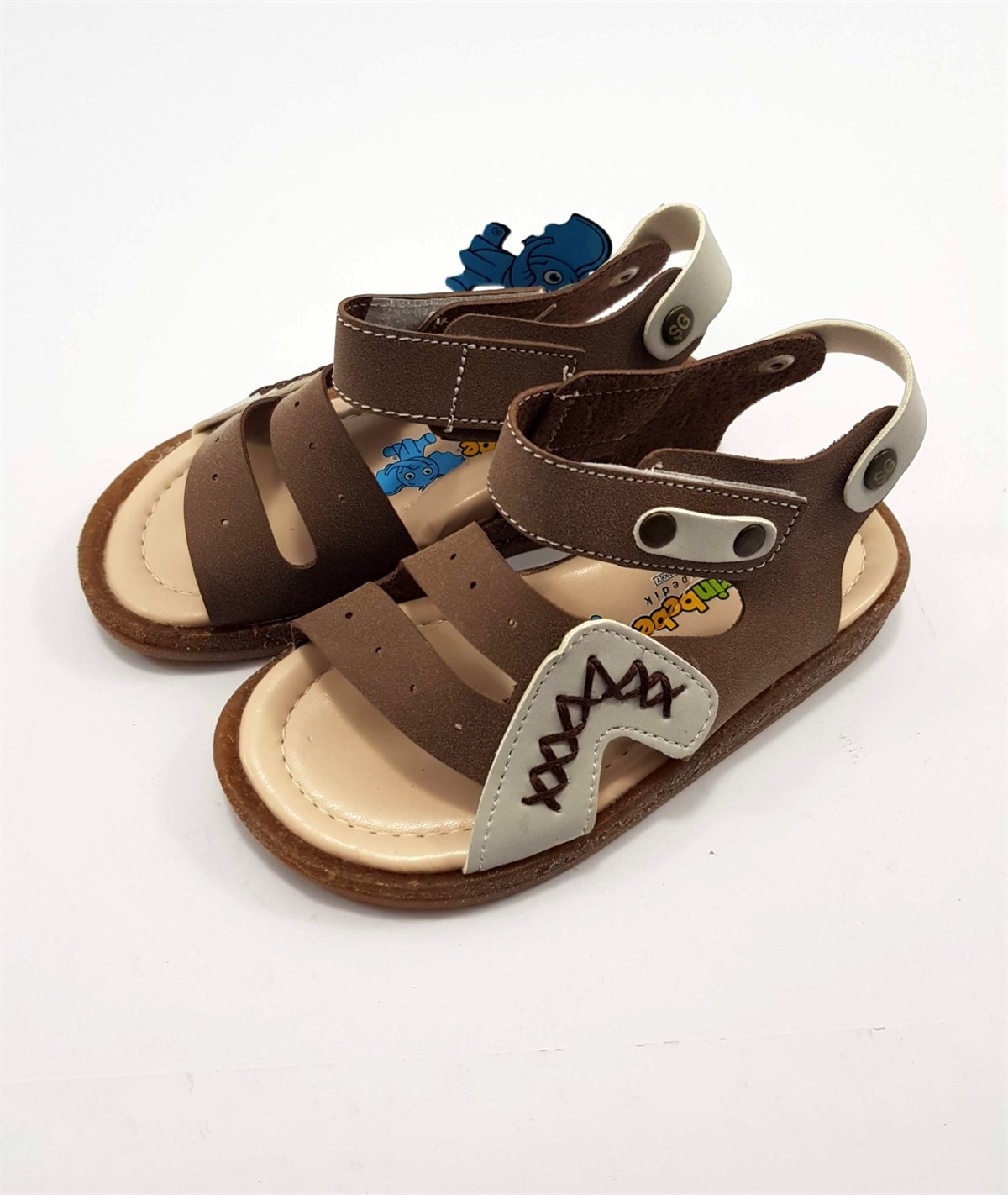 Şirin Bebe Erkek Bebek Tek Bantlı Ortopedik Sandalet