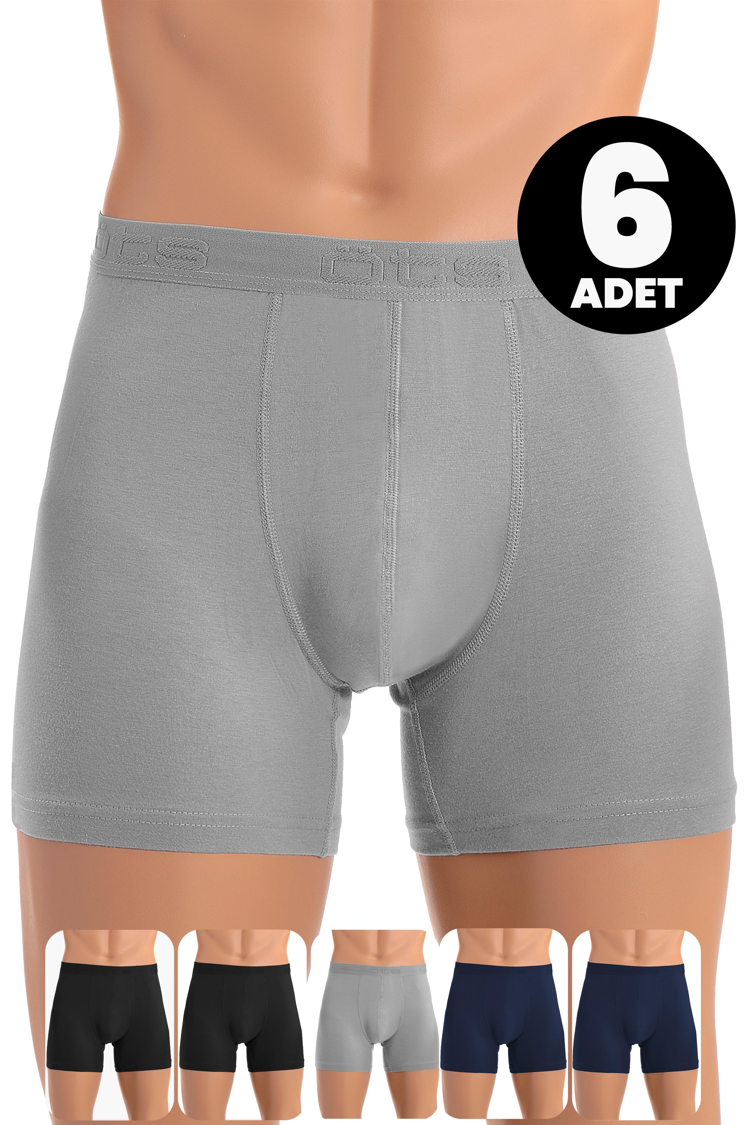 Öts 6'lı Erkek Boxer Modal (%47 Modal - %47 Pamuk - %6 Elastan)