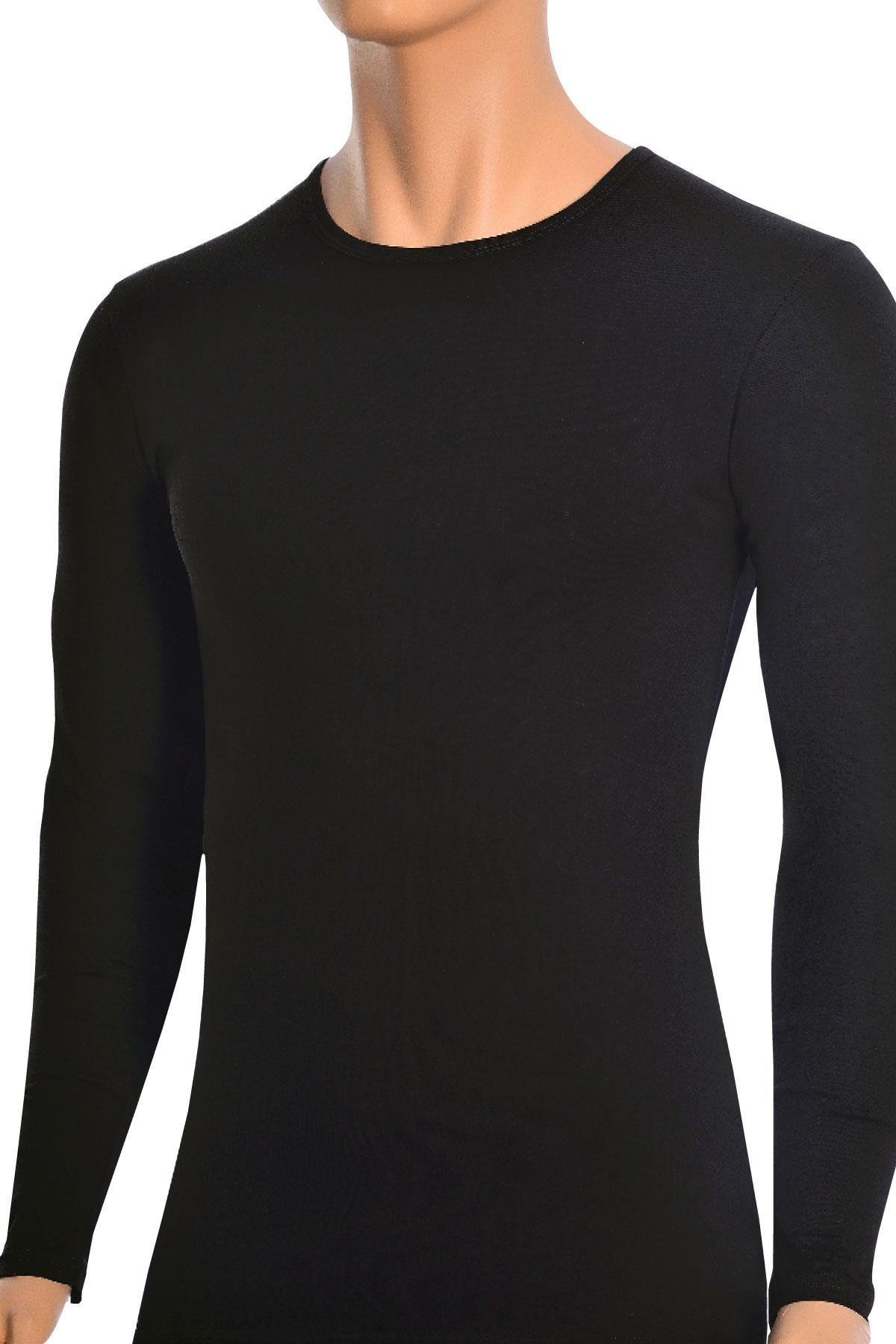 Öts Erkek T-Shirt Uzun Kol (%96 Pamuk - %4 Elastan)