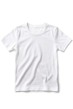 Öts Erkek Çocuk %100 Pamuk T-Shirt Ribana Açık Yaka Özel Tasarım (7009)