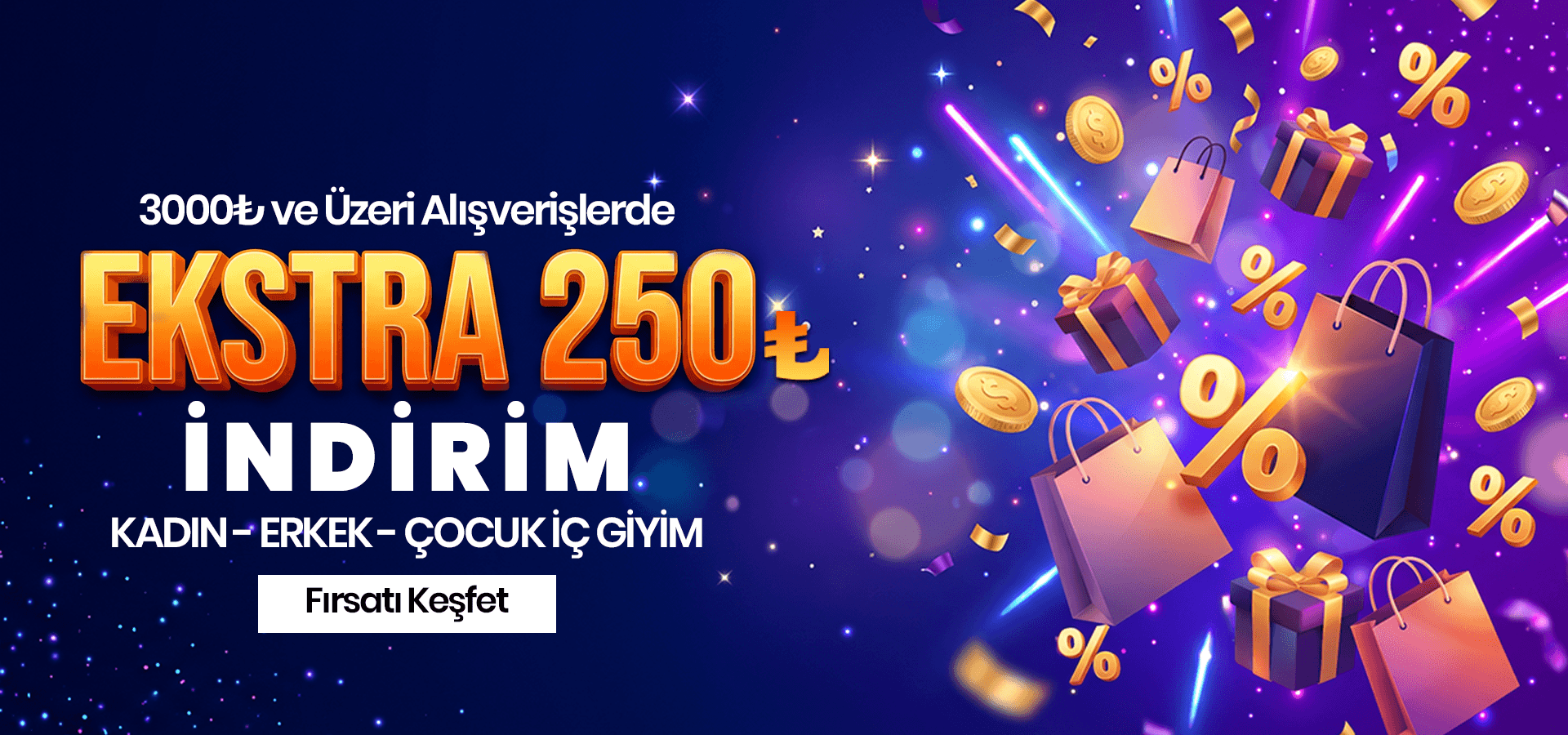 İç Giyimde İndirim