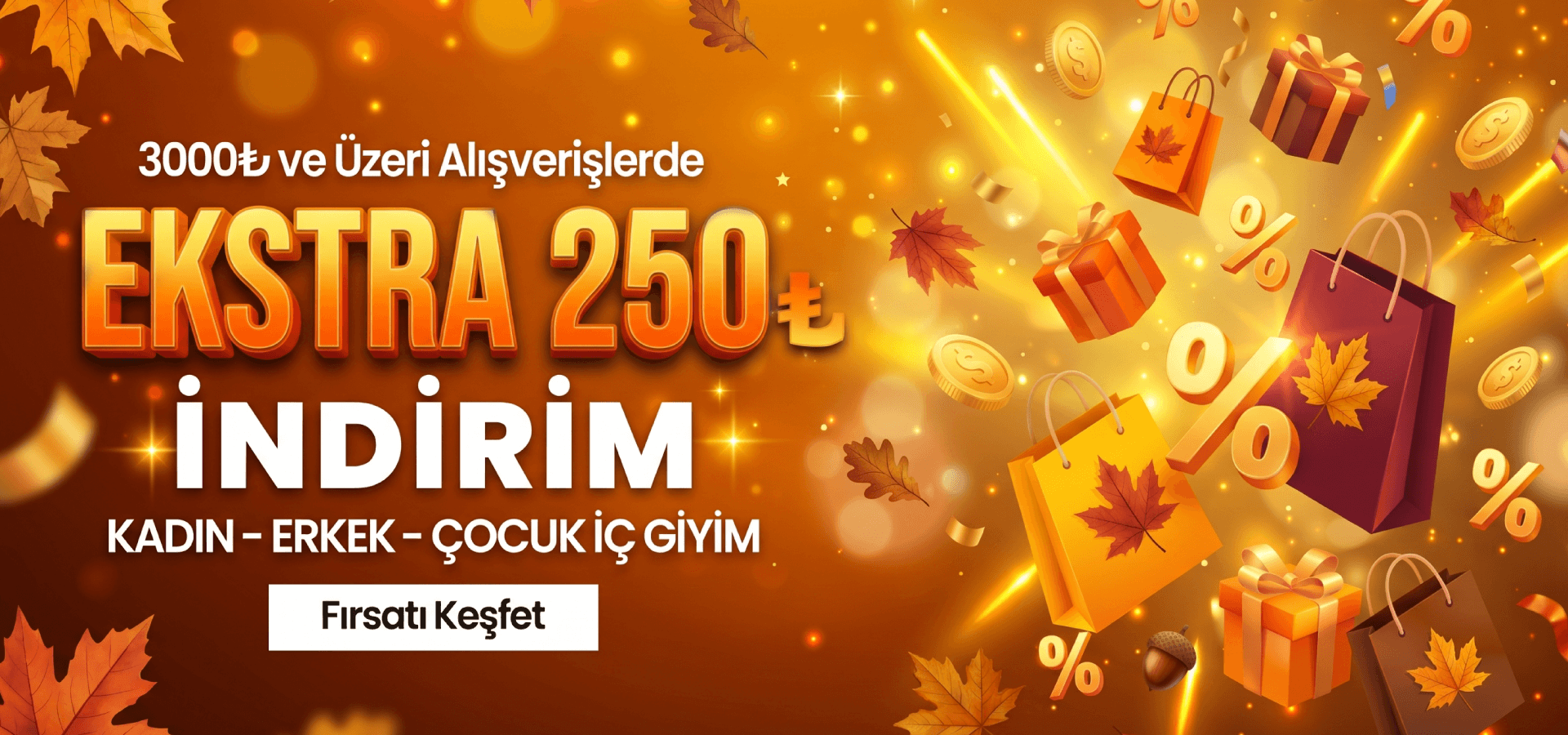 İç Giyimde İndirim
